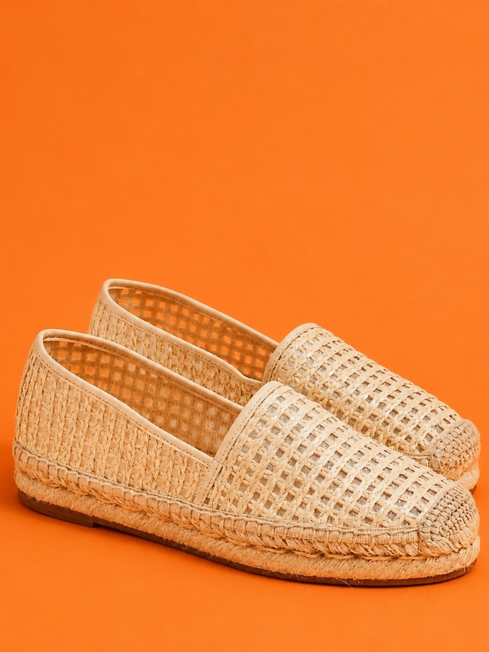 J.Crew Woven Espadrille Slip -on Flats